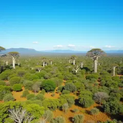 Aleja Baobabów na Madagaskarze. Kiedy jechać? Najlepiej w porze suchej, od kwietnia do października, by podziwiać te majestatyczne drzewa na tle błękitnego nieba.