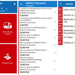 Aplikacja moBILET oferuje bilet metropolitalny Trójmiasto, z opcjami na różne okresy i środki transportu.