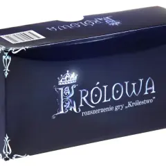Pudełko gry planszowej "Królowa", rozszerzenie do gry "Królestwo". Gra dla 2-6 graczy, od 8 lat, czas gry 30-45 minut.