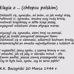 Elegia o chłopcu polskim: Analiza wiersza Baczyńskiego klucz do zrozumienia?