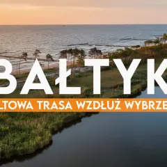 Zachód słońca nad Bałtykiem. Wyobraź sobie przejażdżkę rowerem wzdłuż wybrzeża, czując bryzę i podziwiając krajobraz.