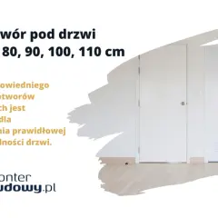 Jaki otwór pod drzwi 80 cm? Dobór wymiaru otworów drzwiowych jest kluczowy dla funkcjonalności. Dwie białe drzwi w jasnym wnętrzu.