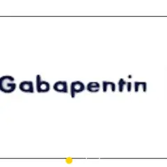 Napis "Gabapentin" na białym tle. Lek ten może pomóc w łagodzeniu bólu.