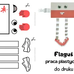 Zabawna praca plastyczna na dzień flagi: zrób własnego Flagusia z papieru!