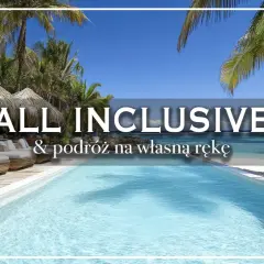 Rajskie wakacje all inclusive co to znaczy? Luksusowy basen, palmy i plaża.