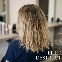 Cabello dañado y seco, buscando soluciones para el pelo quemado.