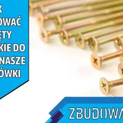 Złote wkręty ciesielskie do dachu, idealne do budowy konstrukcji. Zbudowany.pl doradza.