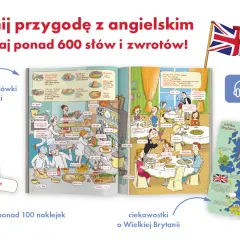 Zacznij przygodę z angielskim dla 9 latka! Książka z ćwiczeniami, naklejkami i nagraniami MP3.
