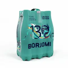 Zgrzewka sześciu butelek wody Borjomi w limitowanej edycji. Przed zakupem warto sprawdzić woda borjomi przeciwwskazania.