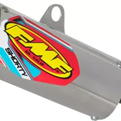 Wydech FMF Shorty z naklejką w barwach USA i logo FMF.