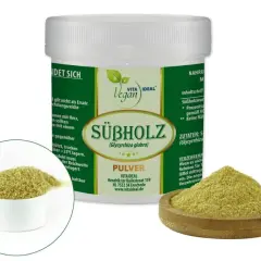 Süßholzpulver (Glycyrrhiza glabra) mit Dipotassium Glycyrrhizate. Vegan, ideal für die tägliche Einnahme.