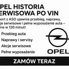 Raport historii serwisowej Opel Astra H po VIN: przebieg, naprawy, akcje serwisowe. Zamów online!