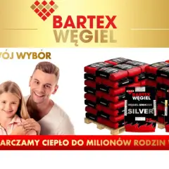 Worek ekogroszku Bartex Silver, Gold i Rubin. Rodzina cieszy się ciepłem.
