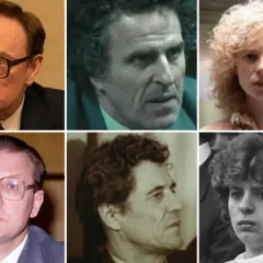 Vergleich von Schauspielern und realen Personen, die wichtige Charaktere in Chernobyl darstellen.