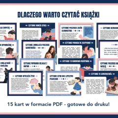 Dlaczego warto czytać książki, które wywołały kontrowersje społeczne? Plakat z 15 kartami PDF.