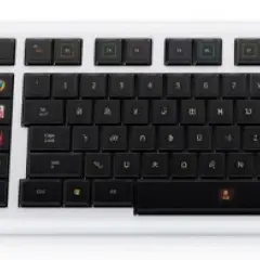 Die teuerste Tastatur der Welt mit individuellen App-Icons auf den Tasten.