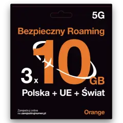 Karta SIM Orange 5G z 10 GB na roaming w Polsce, UE i świecie. Chcesz wiedzieć, jak wyłączyć roaming w Orange? Sprawdź szczegóły.