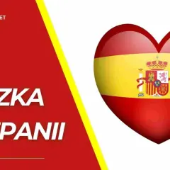 Serce w barwach Hiszpanii symbolizuje paczkę do Hiszpanii. TANIA PACZKA.NET.