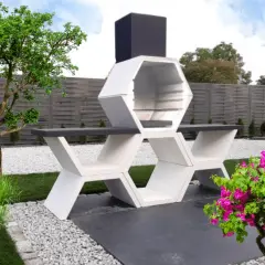 Nowoczesny grill ogrodowy betonowy: trwałość i styl w Twoim ogrodzie