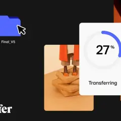 Przesyłaj pliki za darmo po polsku z WeTransfer. Folder "Final_V5" jest przesyłany, postęp 27%.