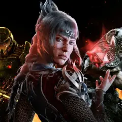 Postacie z gier: Doom Slayer, wojowniczka i wojownik z Skyrim. Idealne gry bez internetu na długie wieczory.
