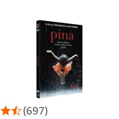 Copertina del film "Pina" di Wim Wenders, un tributo alla coreografa Pina Bausch. La ballerina danza sotto la pioggia.