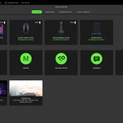 Razer Synapse Dashboard zeigt Razer BlackWidow V4 Pro, Viper V3 Pro, Kraken V4 Pro und Freyja. Module wie Linked Games, Macro und Feedback sind verfügbar.