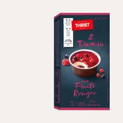 Tiramisu aux fruits rouges surgelés, une gourmandise fruitée de la Maison Thiriet.