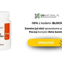 Naturalny BetaKaroten (ProWitamina A) od Aliness. Warto go stosować dla zdrowej skóry, podobnie jak niektóre retinoidy. Sprawdź korzyści!