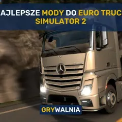 Ciężarówka Mercedes-Benz Actros na krętej drodze, najlepsze mody do ETS2.
