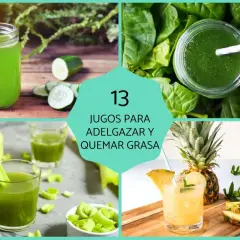 Batidos verdes y amarillos, ideales como jugo verde para bajar de peso. Ingredientes frescos como pepino, apio y piña.