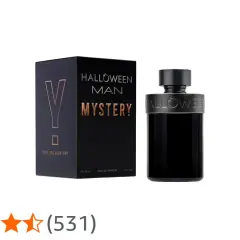 Perfumy Halloween Man Mystery od Jesus del Pozo. Czarny flakon i pudełko z miedzianymi detalami.