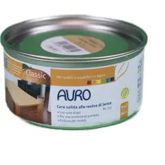 Latta di cera per legno AURO Classic, ideale per mobili e superfici. Scopri come si usa per una finitura perfetta.
