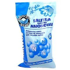 Opakowanie saletry wapniowo amonowej, uniwersalnego nawozu azotowego dla roślin. Worek 5kg z symbolem "N".