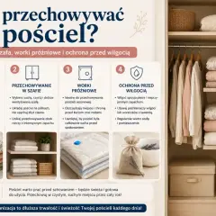 Jak przechowywać pościel: składanie, szafa, worki próżniowe i ochrona przed wilgocią. Porady dotyczące organizacji i przechowywania tekstyliów.