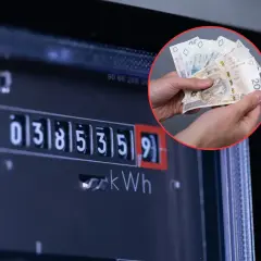 Liczniki energii elektrycznej i dłonie trzymające polskie banknoty. Zastanawiasz się nad ceną prądu 2026 za 1 kWh?