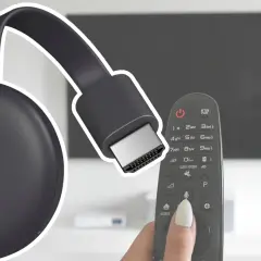 Przesyłanie obrazu z telefonu na TV przez USB. Google Chromecast i pilot do telewizora.