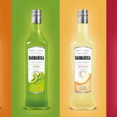 Barmanska w smakach: arbuz, pigwa, kiwi, melon, wiśnia, cytryna. Każda butelka Barmanska to owocowa świeżość.