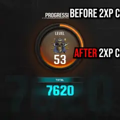 Poziom 53, 1250 XP przed i po 2XP. Jak wbić lvl Steam?