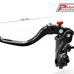 Pompa frizione rotta sintomi: leva nera con serbatoio, regolazione rossa, misura 156 mm.