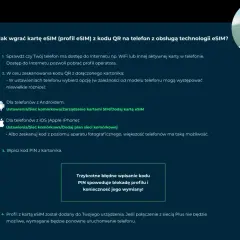 Instrukcja wgrywania profilu eSIM na telefon z obsługą technologii eSIM, np. z oferty Cyfrowy Polsat.