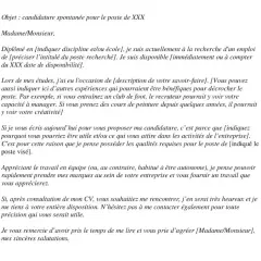 Une lettre de motivation enseignant, proposant une candidature spontanée pour un poste. Elle détaille les compétences et l'expérience du candidat.