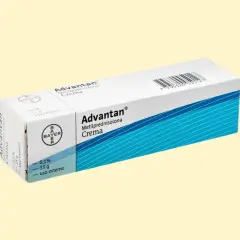 Opakowanie kremu Advantan z metyloprednizolonem, 0,1%, 15 g, do stosowania zewnętrznego.