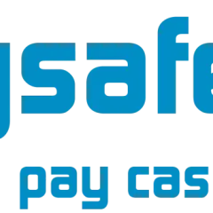 Logo paysafecard z hasłem "pay cash. pay safe.". Szybko i bezpiecznie kup paysafecard za sms.