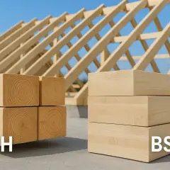 Drewno KVH i BSH na budowie. Może na huśtawkę?