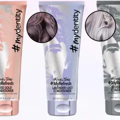 Trzy odżywki #MyRefresh: Rose Gold, Lavender Lust i Silver Pearl. Idealne, by odświeżyć kolor włosów bez farbowania, nadając im subtelny odcień.