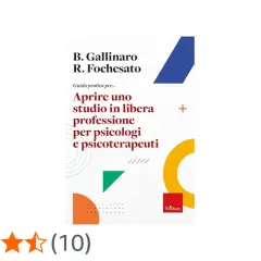 Guida pratica per aprire uno studio di psicoterapia. Copertina libro con titolo e autori.