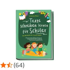 Ein Buch mit dem Titel "Texte schreiben lernen für Schüler", das Kindern hilft, wie man schreibt.