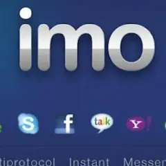 Imo logo i ikony komunikatorów: Skype, Facebook, Yahoo, Gadu-Gadu.