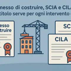 Permesso di costruire, SCIA, CILA: la guida ai titoli edilizi. Il testo unico edilizia semplifica le procedure.
